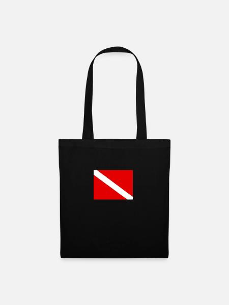 Diving flag - Sac en tissu - noir