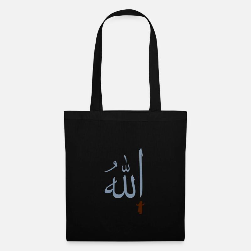 Gebet zu Allah / prayer to allah (2c) - Stoffbeutel - Schwarz