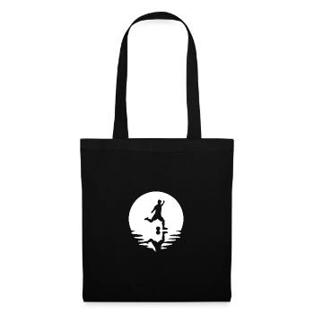 Circle and Reflection - Football Playing Man - - Tote Bag - black - Front