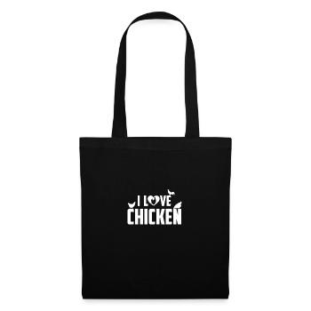 I love chickens - - Tote Bag - black - Front