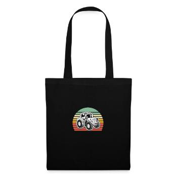 Camion rétro - - Sac en tissu - noir - Devant