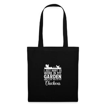 I just want to work in my garden and work with m - Tote Bag - black - Front