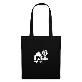 Barn with chicken - - Tote Bag - black - Front