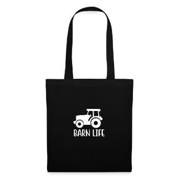 La vie dans la grange - - Sac en tissu - noir - Devant