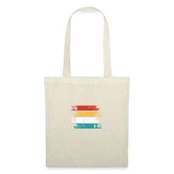 Gymnase Retro Rectangle - - Sac en tissu - nature - Devant
