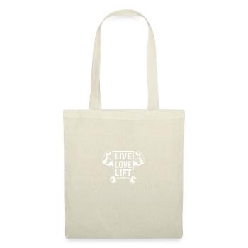 Live Love Lift - - Sac en tissu - nature - Devant