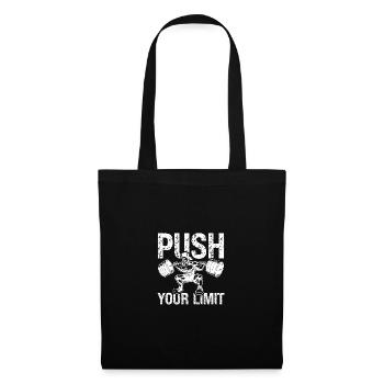 Repoussez vos limites - - Sac en tissu - noir - Devant