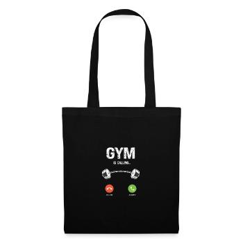 Le gymnase appelle - - Sac en tissu - noir - Devant