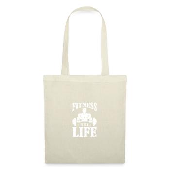 La forme physique, c’est ma vie - - Sac en tissu - nature - Devant
