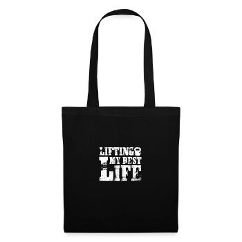 Élever ma meilleure vie - - Sac en tissu - noir - Devant