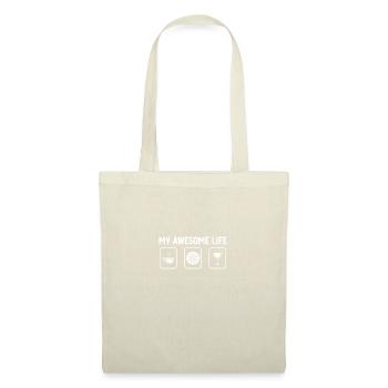 My Brilliant Life - Wine - Dartboard - - Tote Bag - nature - Front