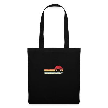 Sun and Retro Lines - Game - - Tote Bag - black - Front