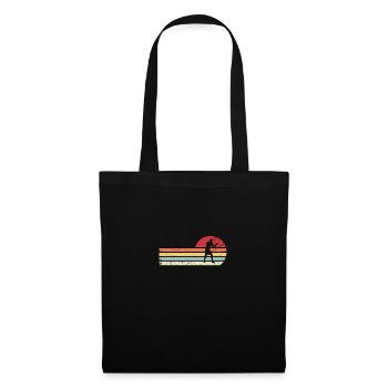 Sun and Retro Lines - Guy Boxing - - Tote Bag - black - Front