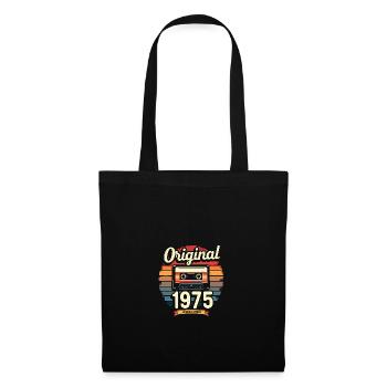 50ème Anniversaire Homme Femme 50 Ans 1975 Cadeau - Sac en tissu - noir - Devant