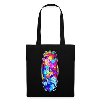 Planche de surf, Surf, Wakeboard, Sports nautiques, Wakesurf - Sac en tissu - noir - Devant
