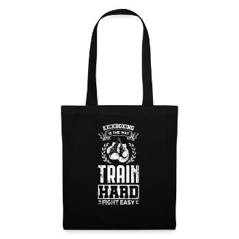 Kickboxen Kardio Design für Kickboxer - Stoffbeutel - Schwarz - Vorne