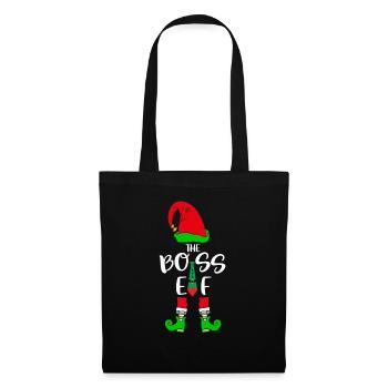 I'm The Boss Elf - Stoffbeutel - Schwarz - Vorne