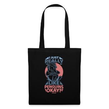 I Just Really Like Penguins Okay - Tote Bag - black - Front
