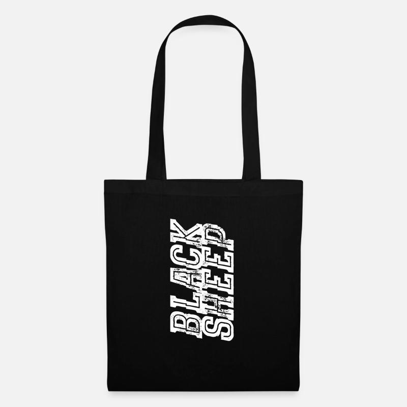 Black Sheep Retro - Stoffbeutel - Schwarz