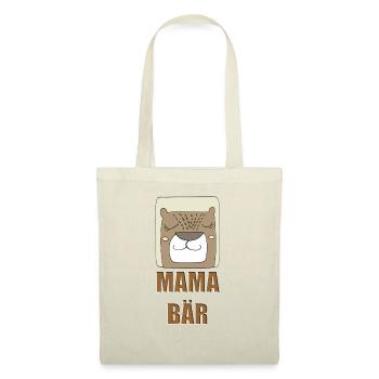 MAMA BÄR 2 - Stoffbeutel - Natur - Vorne