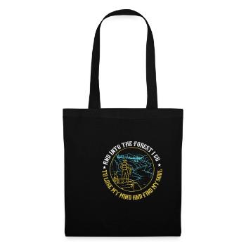 et dans la forêt je vais perdre mon esprit et trouver - Sac en tissu - noir - Devant