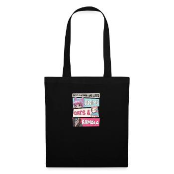 Cat Ladies for Kamala - Anime, Cats and Kamala 24 - Tote Bag - black - Front