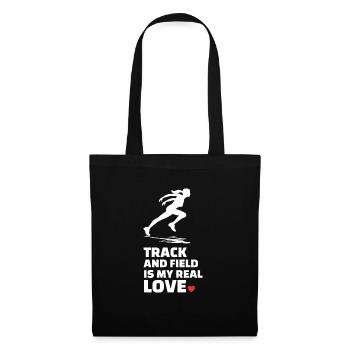 I love athletics - Tote Bag - black - Front