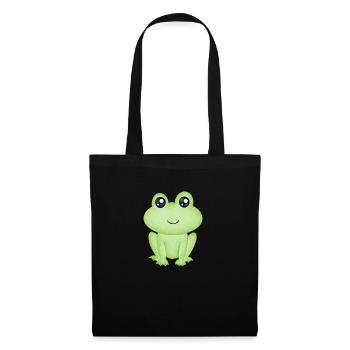 Grenouille - Sac en tissu - noir - Devant