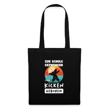 Fußball Dabbing Fußballfan Geschenk - Stoffbeutel - Schwarz - Vorne