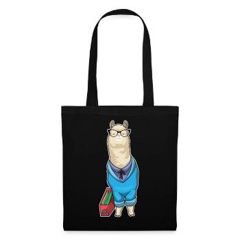 Alpaca Secretary Folder Office - Tote Bag - black - Front