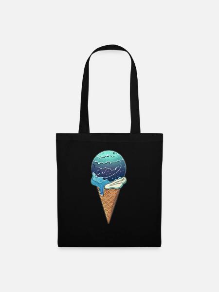 Eis-Planet Uranus - Stoffbeutel - Schwarz