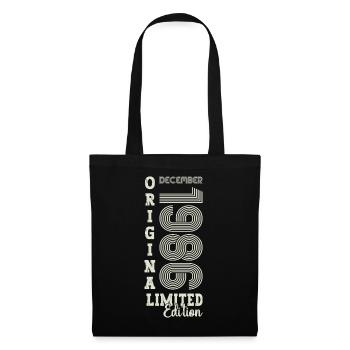Original December 1986 36th Birthday Gift - Tote Bag - black - Front