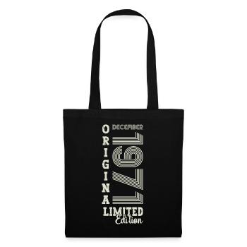 Original December 1971 51st Birthday Gift - Tote Bag - black - Front