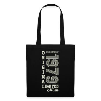 Cadeau original du 43e anniversaire de décembre 1979 - Sac en tissu - noir - Devant