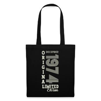 Original December 1974 48th birthday gift - Tote Bag - black - Front