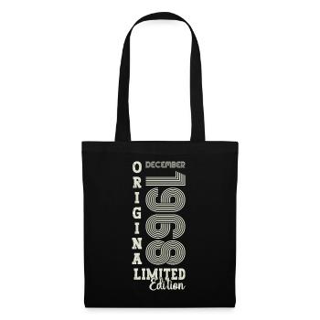 Original December 1968 54th Birthday Gift - Tote Bag - black - Front