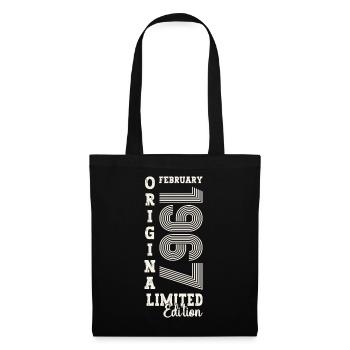 February born 1967 56th birthday gift man - Tote Bag - black - Front
