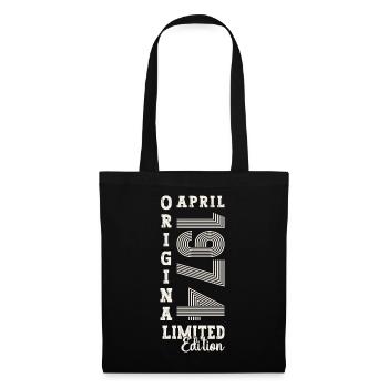49th birthday man April Born 1974 Original - Tote Bag - black - Front