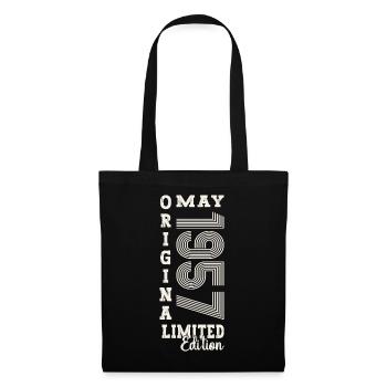 66th Birthday Man Original May Vintage 1957 - Tote Bag - black - Front