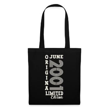 22nd Birthday Man June Vintage 2001 Original - Tote Bag - black - Front