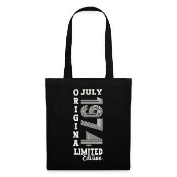 49th Birthday Man Original July Vintage 1974 - Tote Bag - black - Front