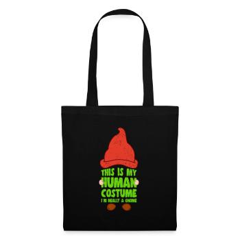 C’est mon costume humain Je suis un cadeau d’amoureux des gnomes - Sac en tissu - noir - Devant