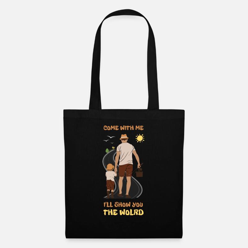 come with me - Tote Bag - black