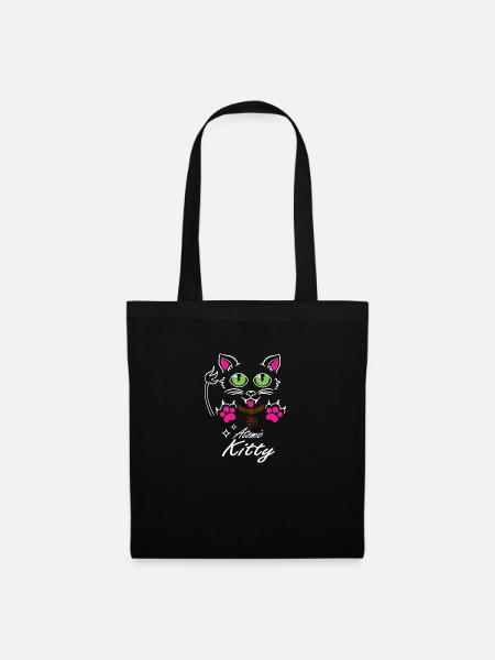 Atomic Kitty #2 - Black Shirt - Stoffbeutel - Schwarz
