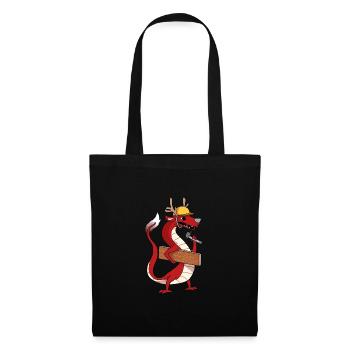 Chinese dragon at work - Tote Bag - black - Front