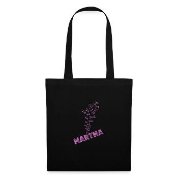 Wasser Martha - Stoffbeutel - Schwarz - Vorne