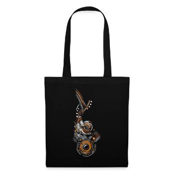 Abstraktes Design - Stoffbeutel - Schwarz - Vorne