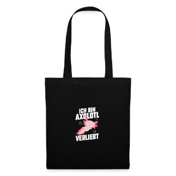 Axolotl - Sac en tissu - noir - Devant