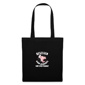 Axolotl - Sac en tissu - noir - Devant