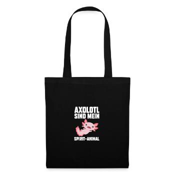 Axolotl - Sac en tissu - noir - Devant